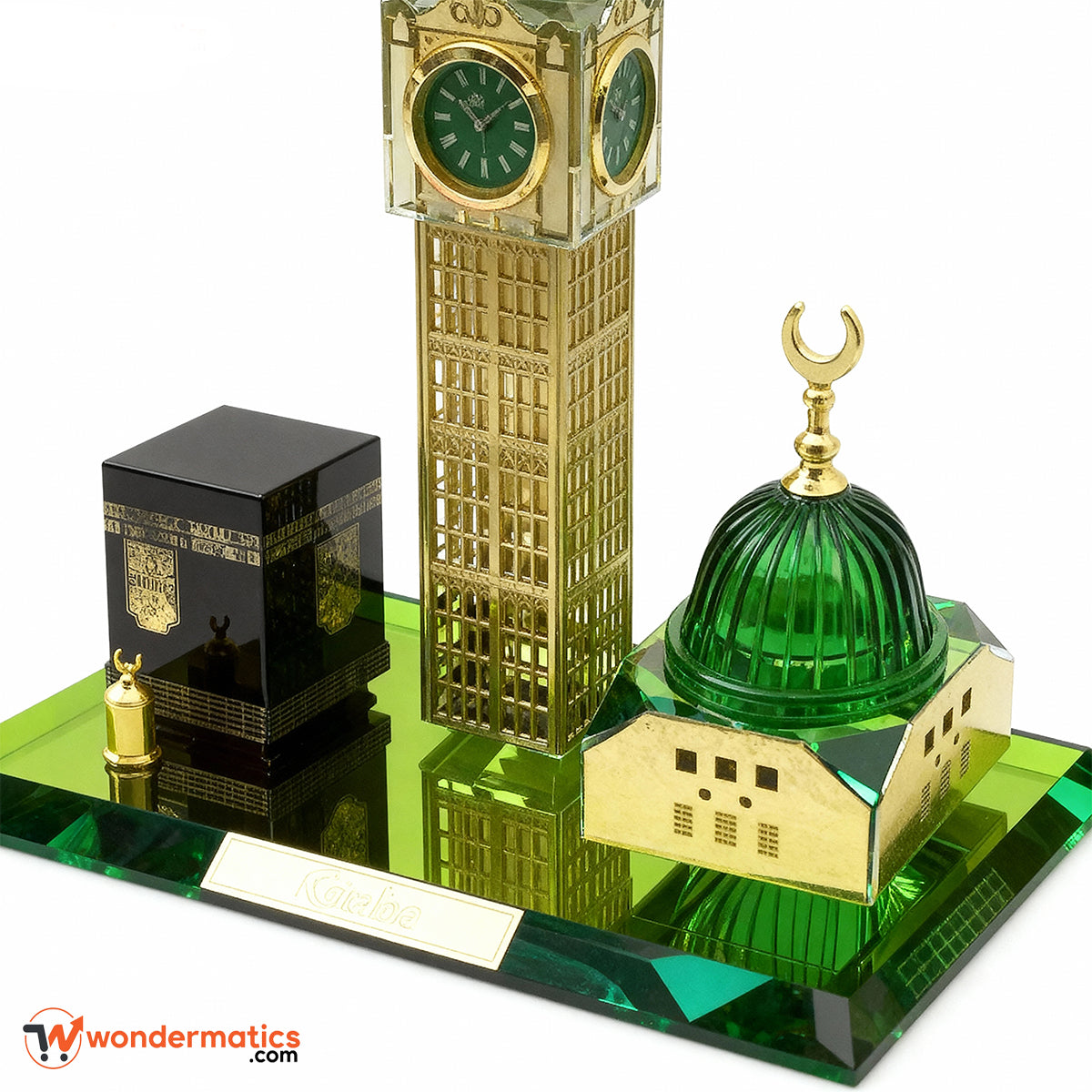 3-in-1 Kaaba Clock Tower set in gift packaging – perfect for Eid or Ramadan-islamic decoration