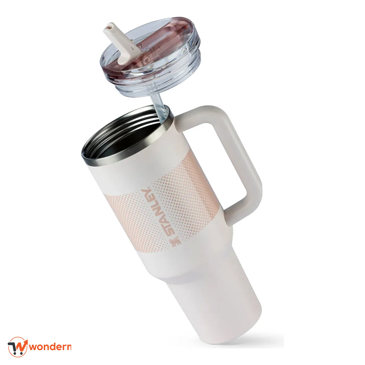 Beige Stanley Quencher Flip Straw Tumbler 1200ml – Long-Lasting Temperature Retention