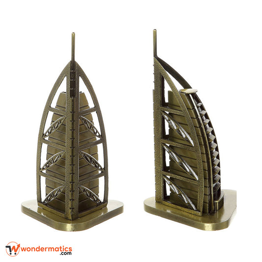dubai burj al arab landmark replica metal showpiece