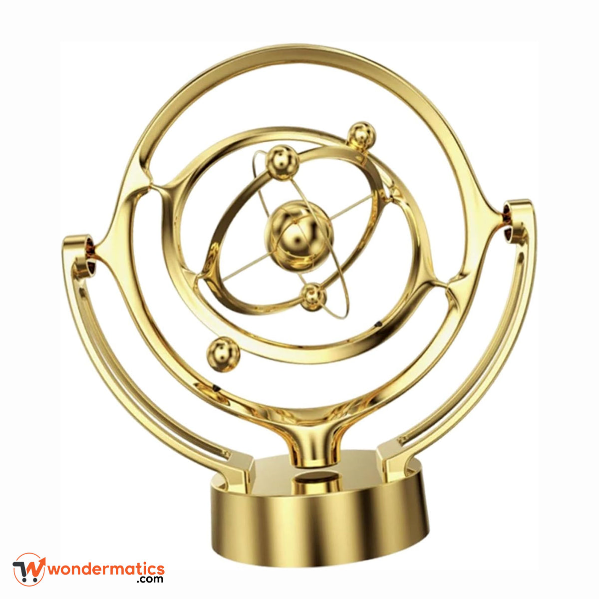 Golden desk ornament for workspace elegance and relaxation