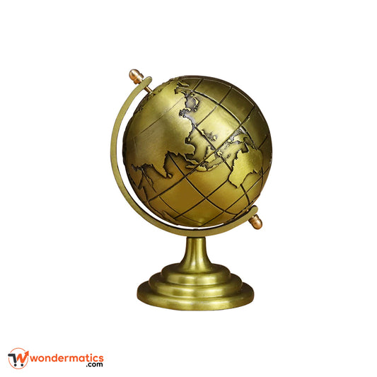 Classic metal world map globe for home and office decor