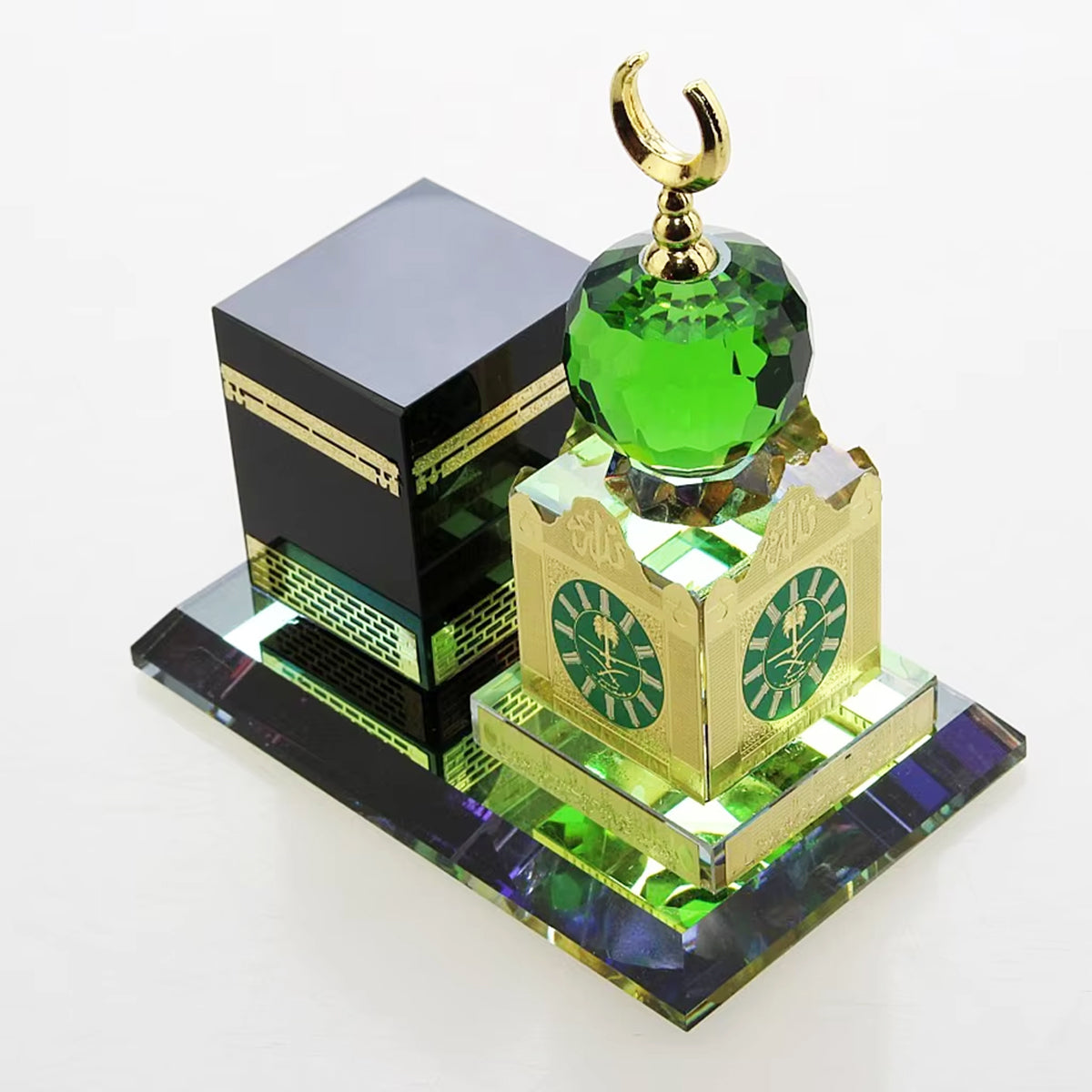 Crystal Kaaba statue used as spiritual decor