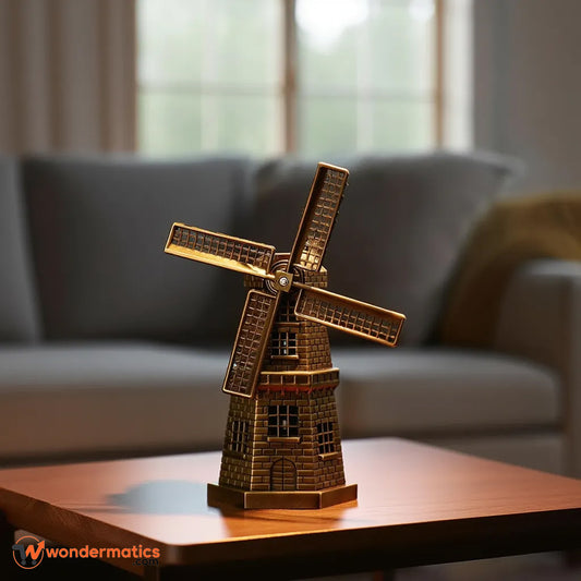 Dutch windmill miniature sculpture for home and office décor