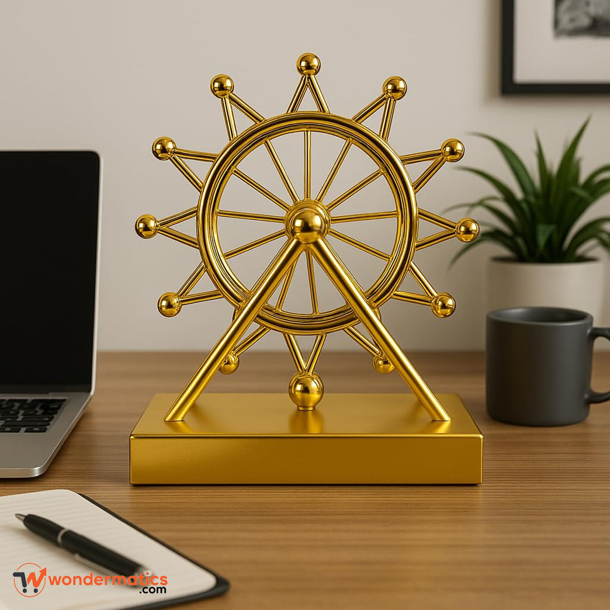 Ferris Wheel Perpetual Motion Machine – Luxury Kinetic Art Desk Decor