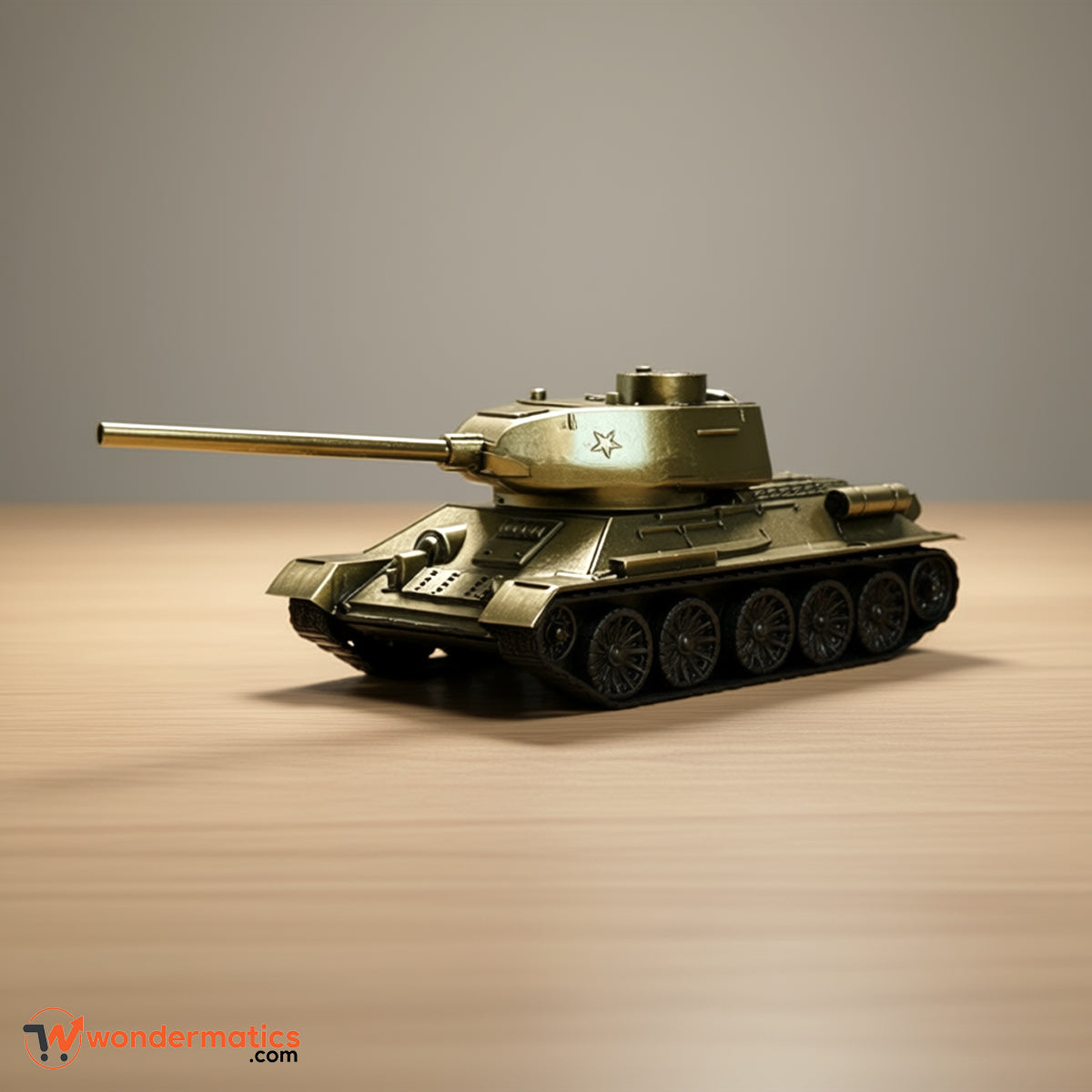 handcrafted metal t34 tank decorative miniature