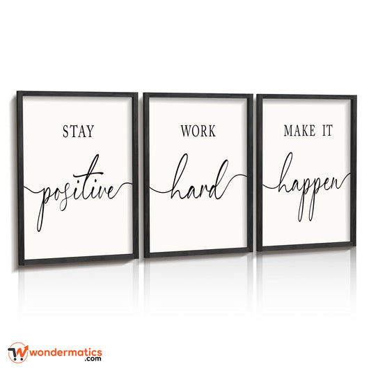 Inspirational quote wall frames for home office decor in Pakistan