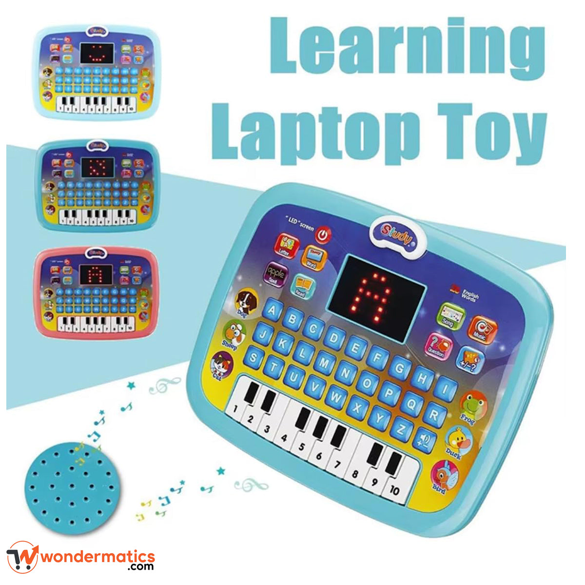 Kids educational tablet with interactive learning screen