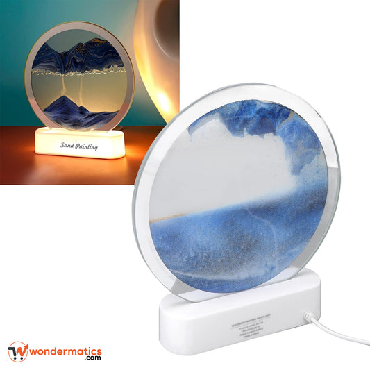 LED hourglass light for home and office decor