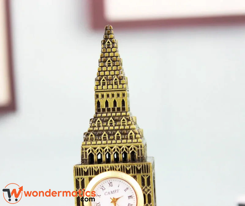 luxury Big Ben metal resin statue miniature home office decoration