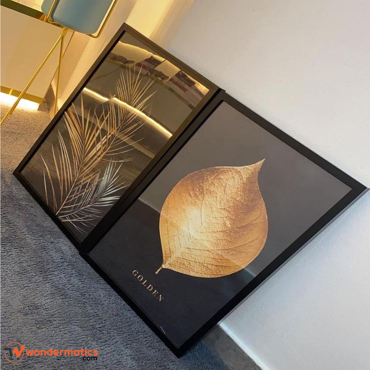 Pack of 2 Personalized Wooden Digital Print Frames 12x18 with Acrylic Corners – Custom Wall Art for Home & Office