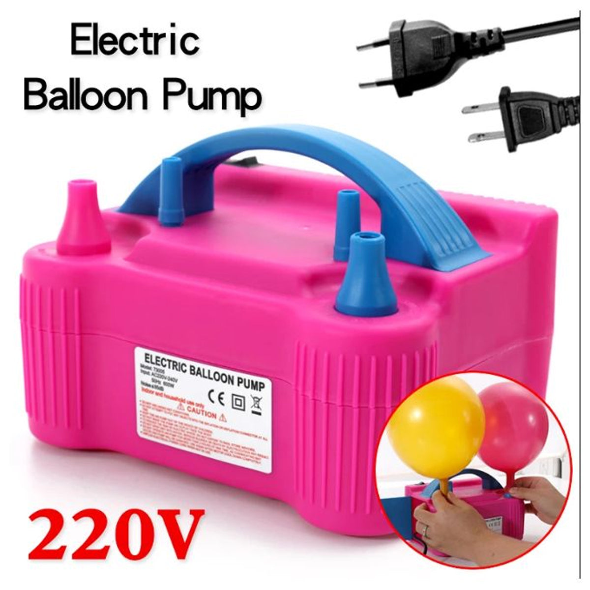 Plug-and-play electric balloon pump with simple one-touch operation
