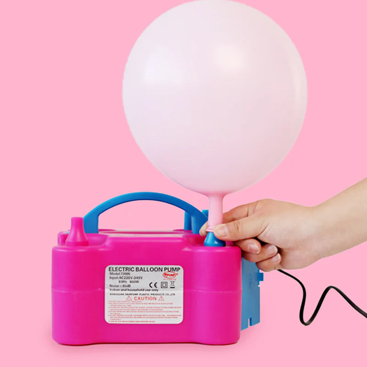 Compact and lightweight electric balloon pump for easy transport and storage