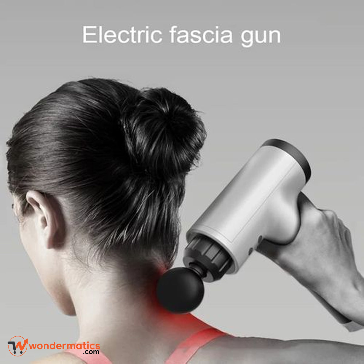 Portable rechargeable massage gun for deep tissue muscle pain relief and recovery