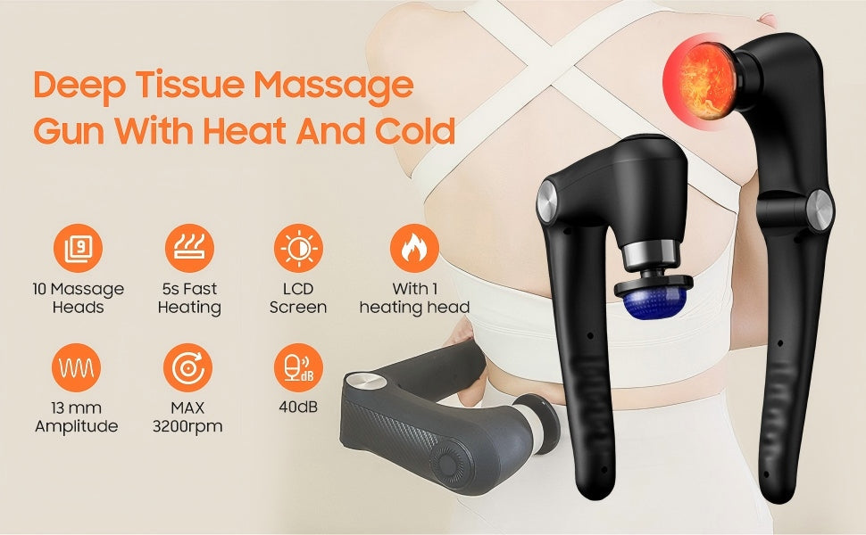 Quiet and compact massage device for travel use