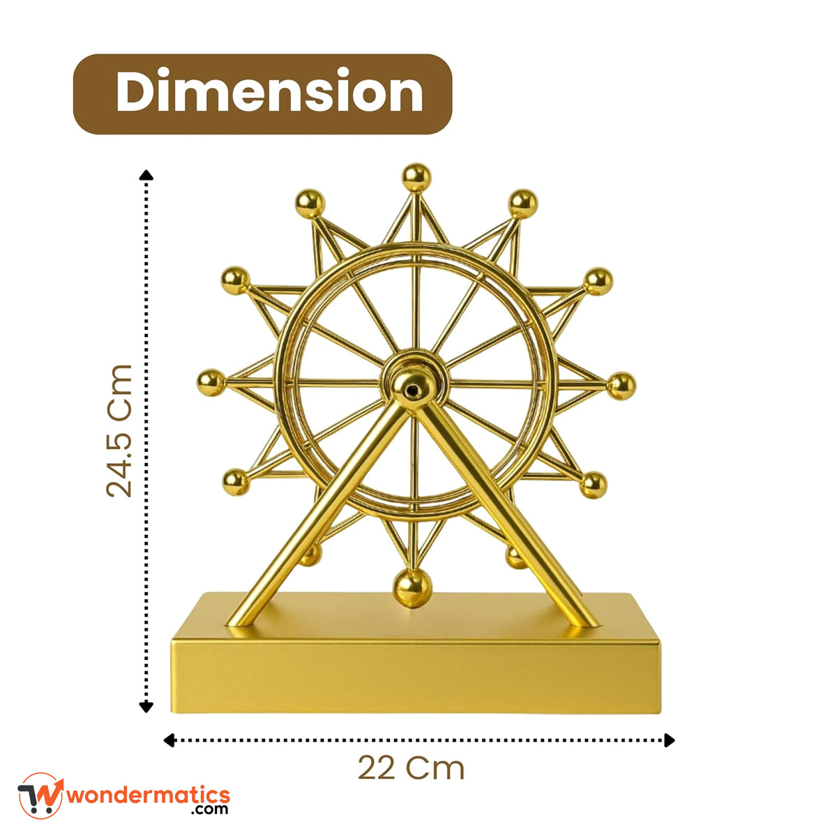 Elegant Kinetic Motion Desk Sculpture – Modern Office Table Decor