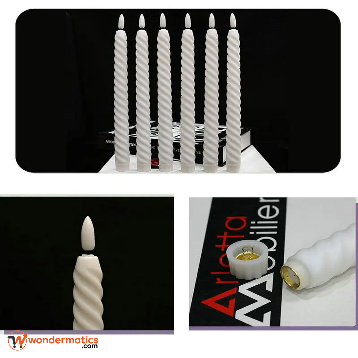 Safe smokeless candles for events and weddings