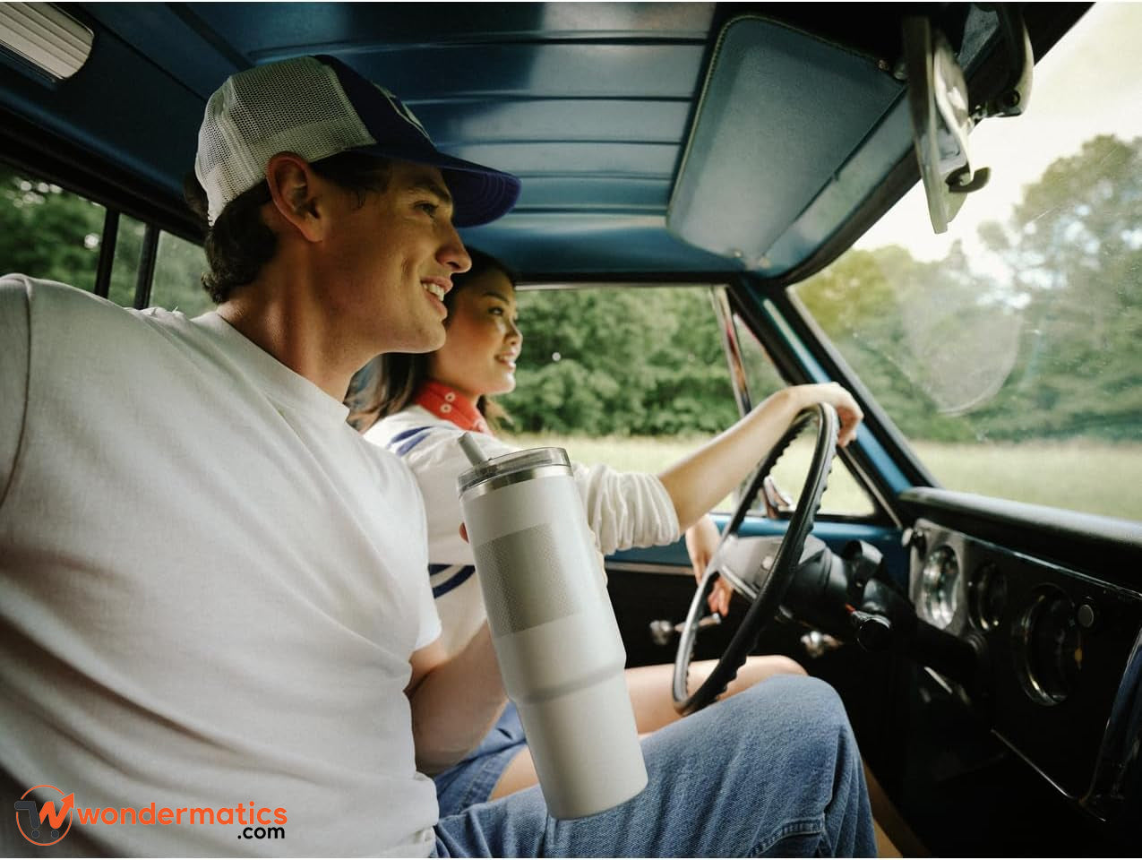 White Stanley Quencher ProTour 1200ml – BPA-Free Leakproof Hydration Bottle