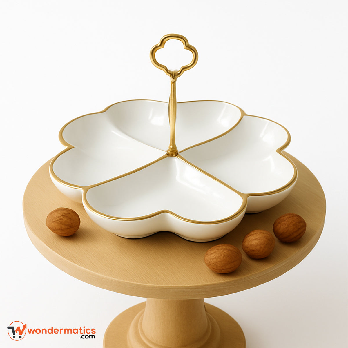 Stylish ceramic snack serving dish – elegant home décor and dining accessory