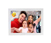 White photo frames with customized pictures 8x12