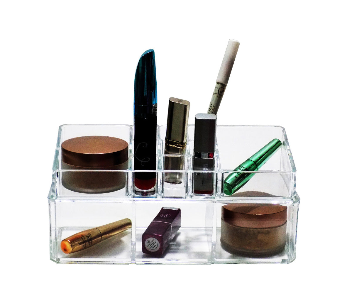 Cosmetics Organizer Box Double Portion Makeup Box