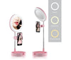 Mai Appearance Live Makeup Multipurpose Desk Lamp G3, White Color - 3In1 Dimmable LED Ring Light 6 Inch Folding Desktop Selfie Light Mirror Lamp, Tik Tok Ring Light