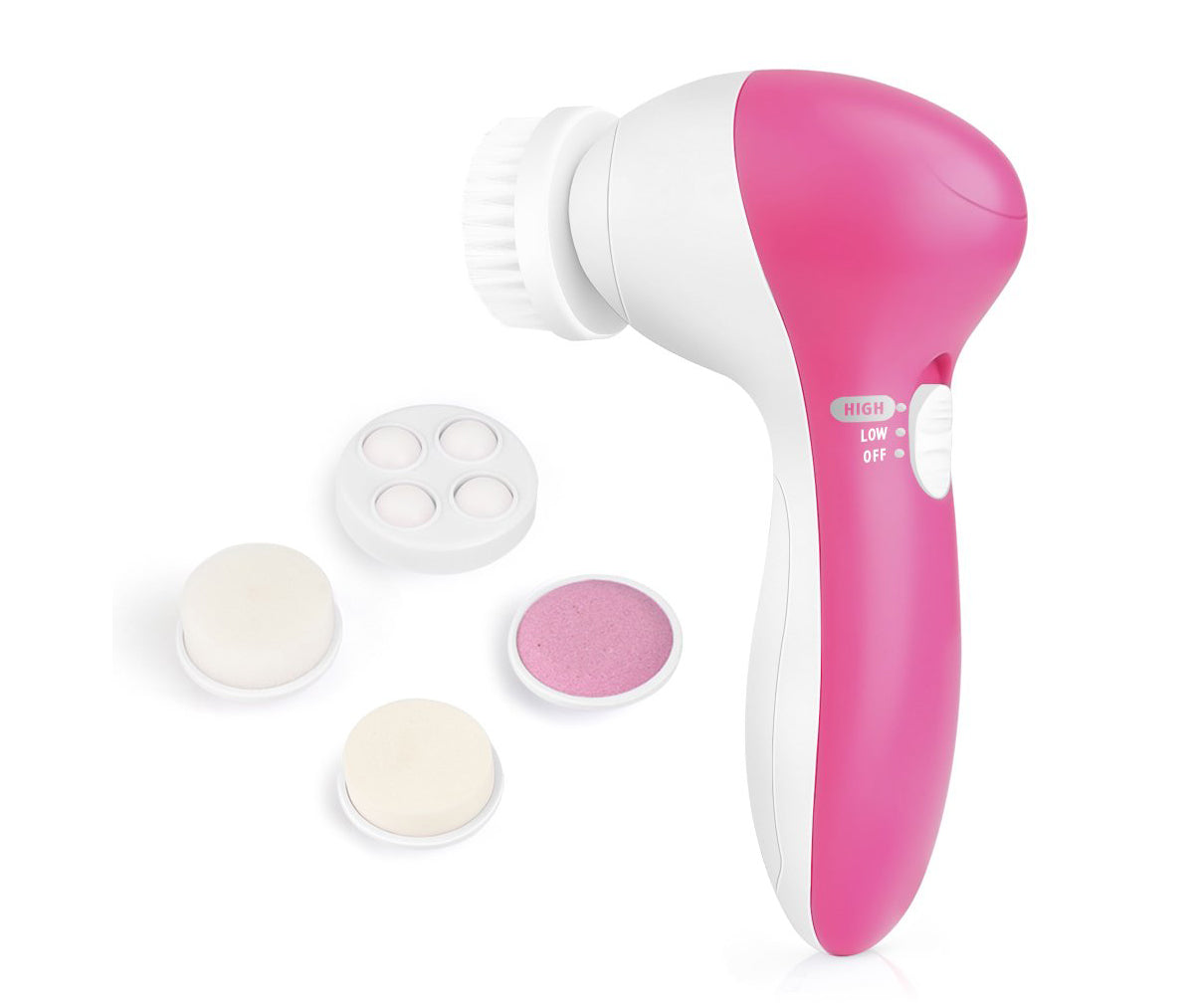 5-in-1 Beauty Care Brush Massager Scrubber Face Skin