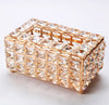 Black and Gold Metal Decoration Bowl + Crystal-Studded Tissue Box New Year Combo Special