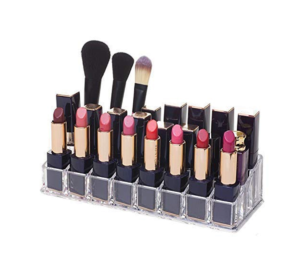 24 Holes Acrylic Lipstick Holder - A Stylish Way to Store Your Lipsticks