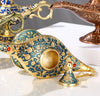 Aladdin Magic Chiragh Model - Exquisite Antique Metal Decoration Piece