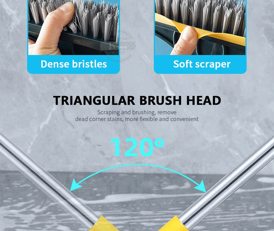 2-in-1 Wiper and Scrub Brush - Dual-Action Cleaning