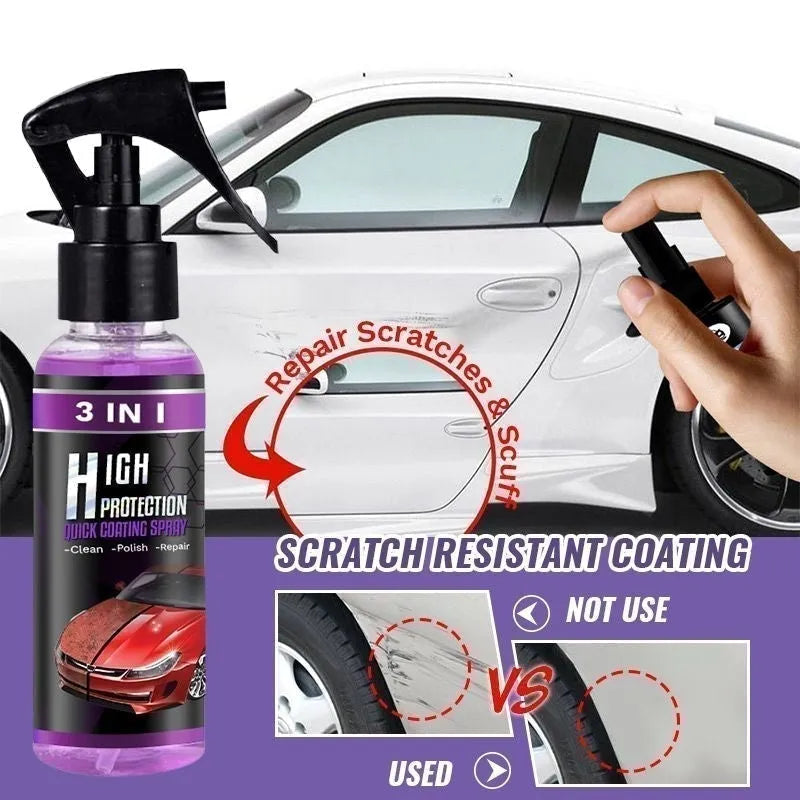 3 IN 1 HIGH PROTECTION QUICK CAR COATING SPRAY （🚙 SUITABLE FOR ALL COLORS CAR PAINT）