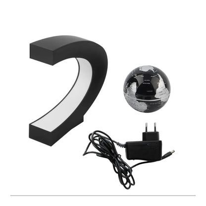 LED Magnetic Floating Globe – Spinning World Map Lamp for Home, Office & Study Decor