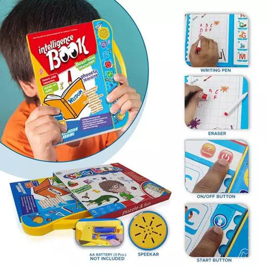 Interactive Kids Intelligence Book – Touch & Learn with Sounds, Music, and Voice
