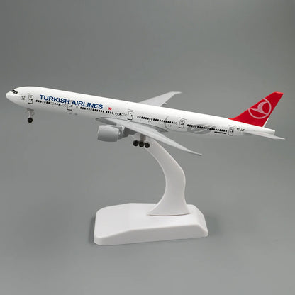 Metal Airplane Model – Boeing 777 Aircraft Aviation Collectible for Home & Office Decor