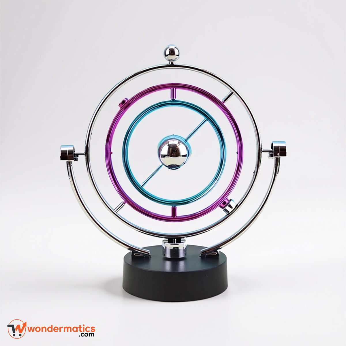 Kinetic Orbit Desk Display – Golden Motion Sculpture for Office & Home Decor | Stress Relief & Conversation Starter