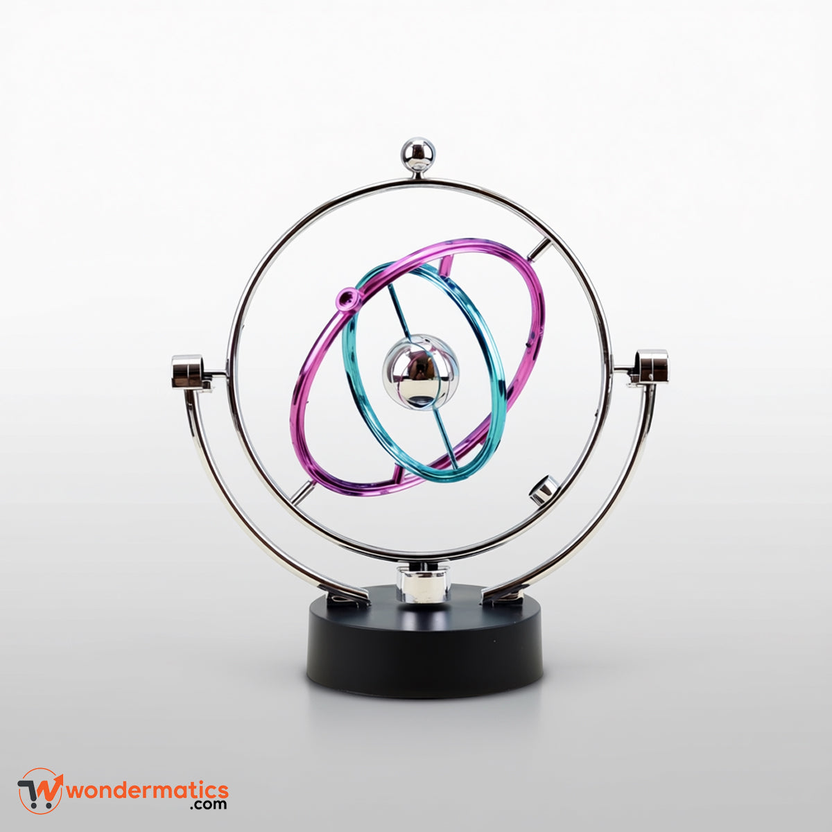 Kinetic Orbit Desk Display – Golden Motion Sculpture for Office & Home Decor | Stress Relief & Conversation Starter