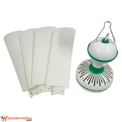 Portable Hook Ceiling Fan 4 Blade – Mini Electric Fan for Home, Camping & Travel