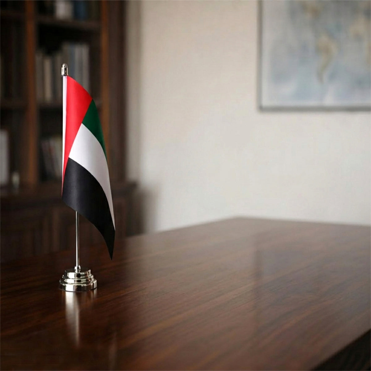 Miniature National Desk Flag with Stainless Steel Stand – Country Table Flags