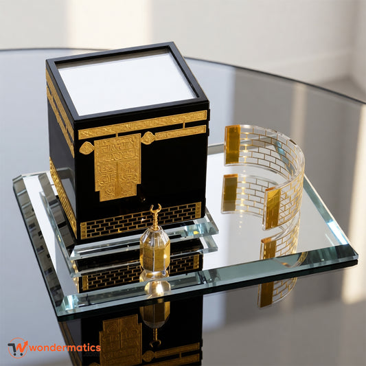 Premium crystal Kaaba model decoration for Islamic home decor table display