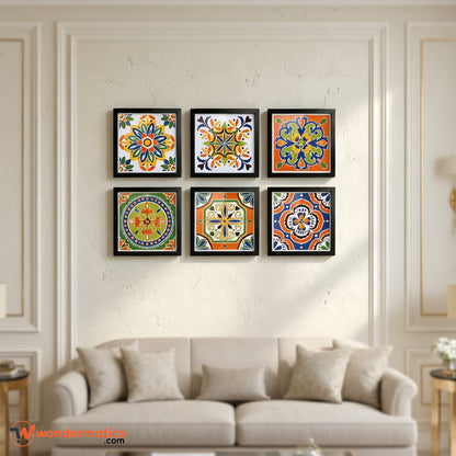 aesthetic wall decor black frame set for home and office styling