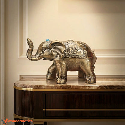 antique metal elephant statue decoration ashtray