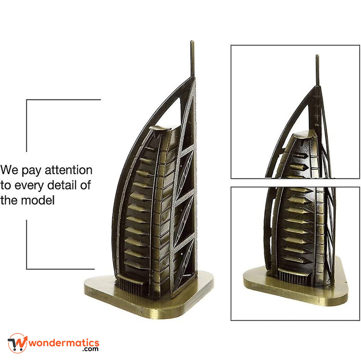 burj al arab metal decoration stylish desk ornament