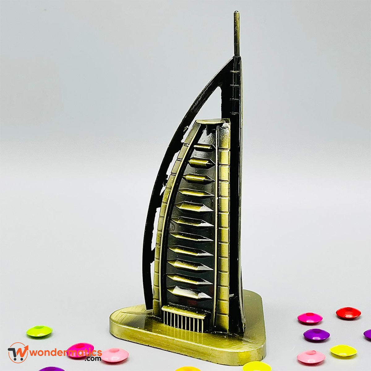 luxury metal burj al arab miniature for home office