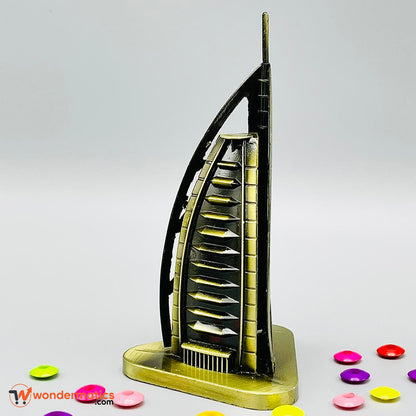 luxury metal burj al arab miniature for home office