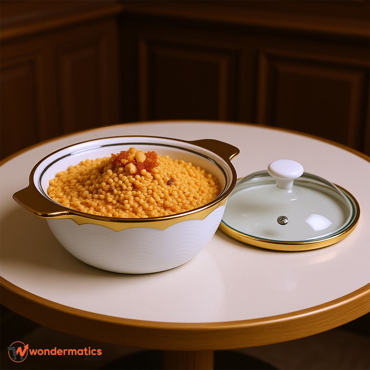 Luxury ceramic serving ware with glass cover – perfect for parties and dinners