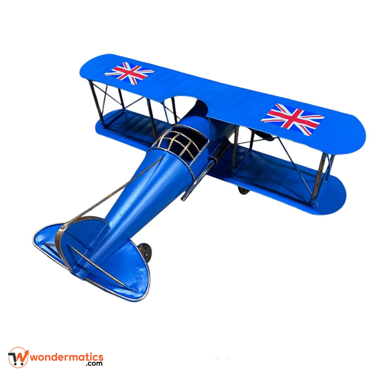 Classic aircraft decoration 10 inch blue airplane figurine gift item