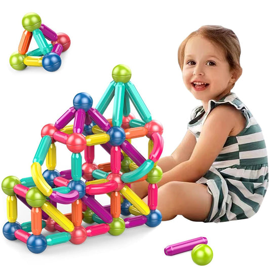 Colorful Magnetic Tiles for Kids – Boost Creativity & Learning
