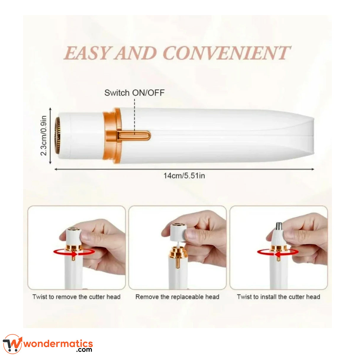 4in1 cordless rechargeable lady shaver how to apply