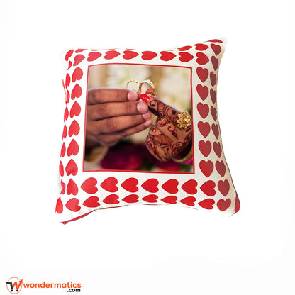 Customized cushion album with printed photos and soft fabric pillow
