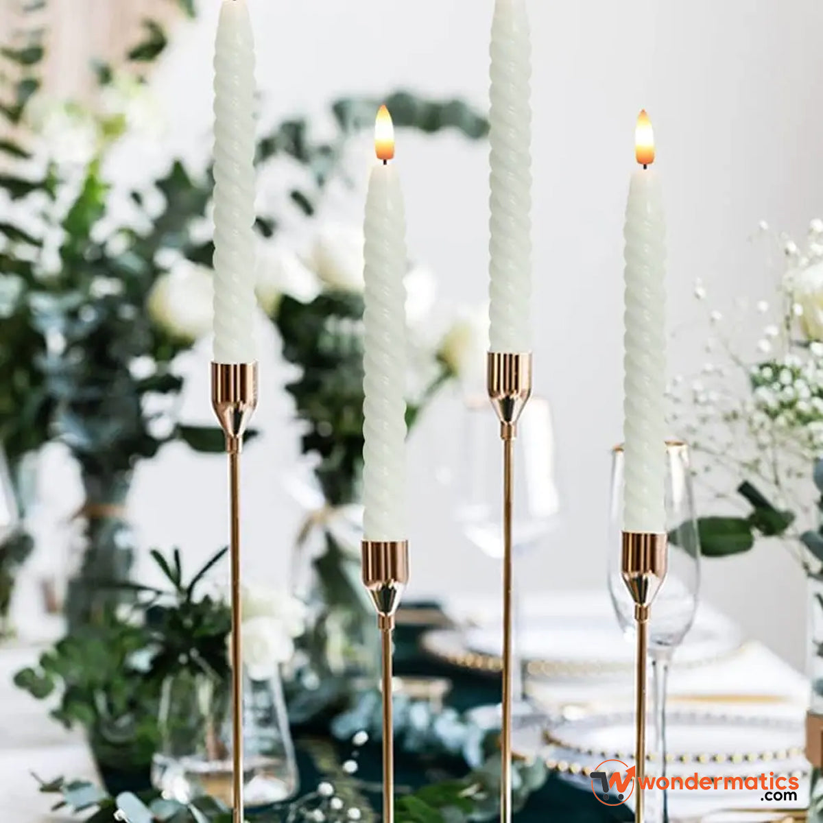 Decorative LED candles for indoor use